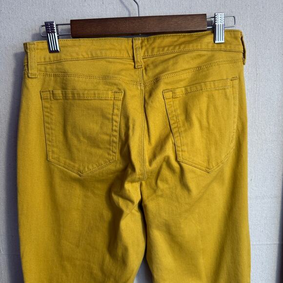 Style & Co Skinny Jeans Size 8 Yellow Colored Denim Stretch Pockets Casual Fit - Picture 7 of 13